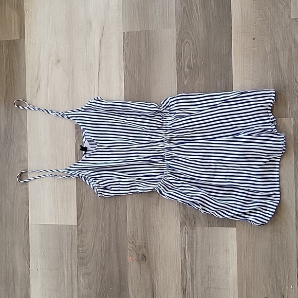 H&M Pants - H&M Divided Blue & White Striped Romper  Size 4